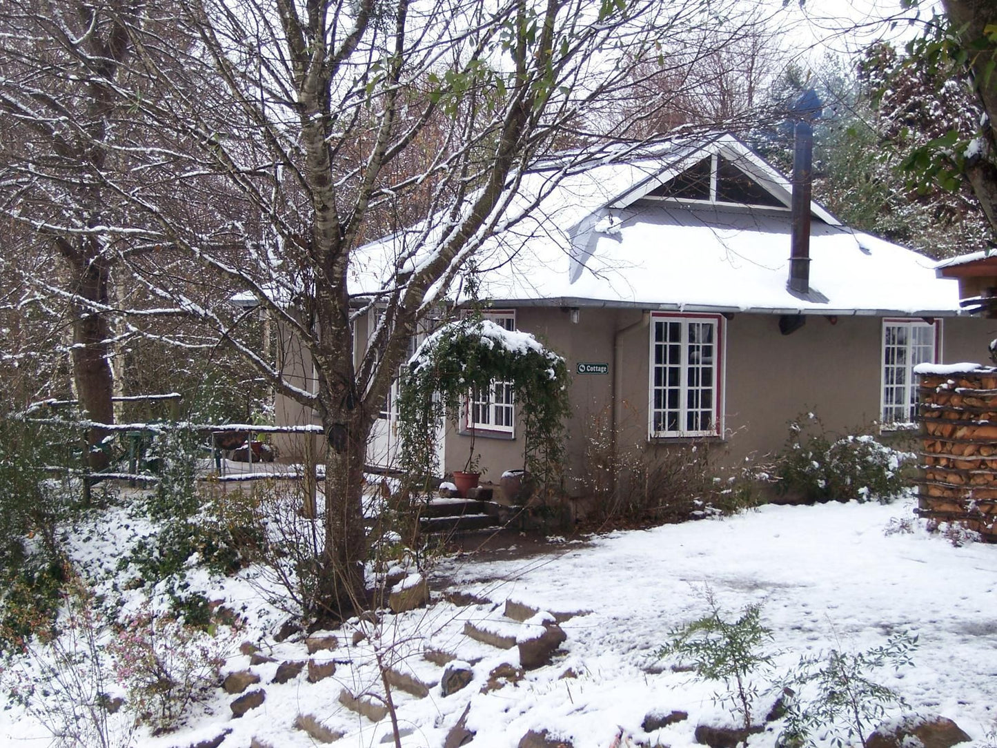 Maple Grove Hogsback Eastern Cape South Africa Building, Architecture, Cabin, House, Snow, Nature, Winter