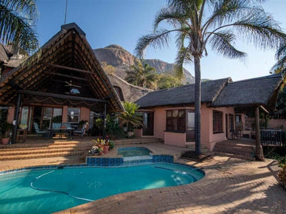 Marina Views Guesthouse Kosmos Hartbeespoort North West Province South Africa House, Building, Architecture, Palm Tree, Plant, Nature, Wood, Swimming Pool