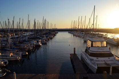 Marina Village At Club Mykonos Club Mykonos Langebaan Western Cape South Africa Boat, Vehicle, Beach, Nature, Sand, Harbor, Waters, City, Architecture, Building, Sunset, Sky