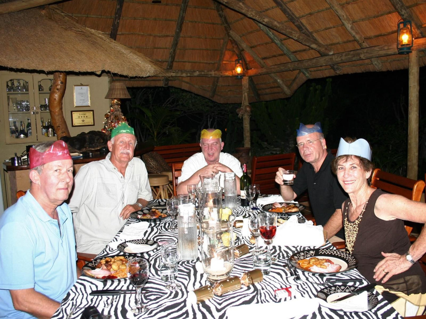 Masodini Game Lodge, Face, Person, Group, Bottle, Drinking Accessoire, Drink, Food, Frontal Face, Male, Adult, Eyes Open, Elderly, Female, Smile, Eyes Closed