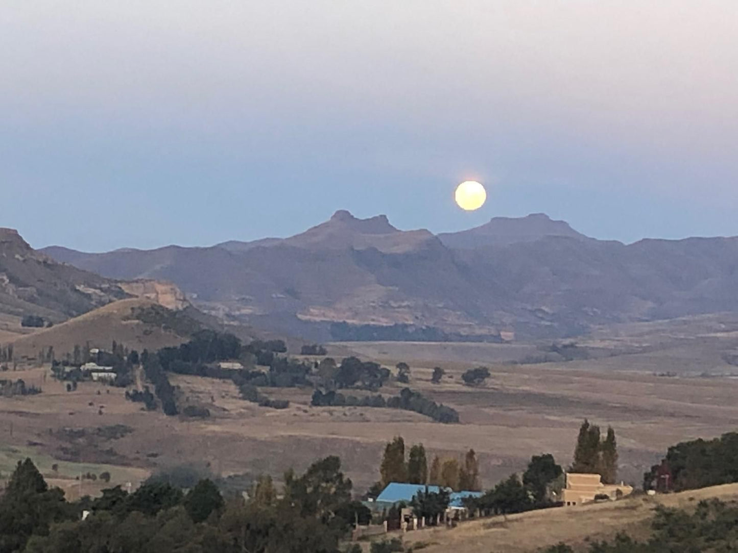 Meander Stay Clarens Clarens Free State South Africa Framing, Moon, Nature