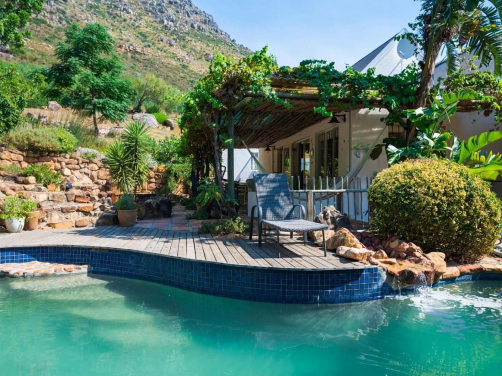 Mediterranean Style Beauty Hout Bay Cape Town Western Cape South Africa Complementary Colors, House, Building, Architecture, Garden, Nature, Plant, Swimming Pool