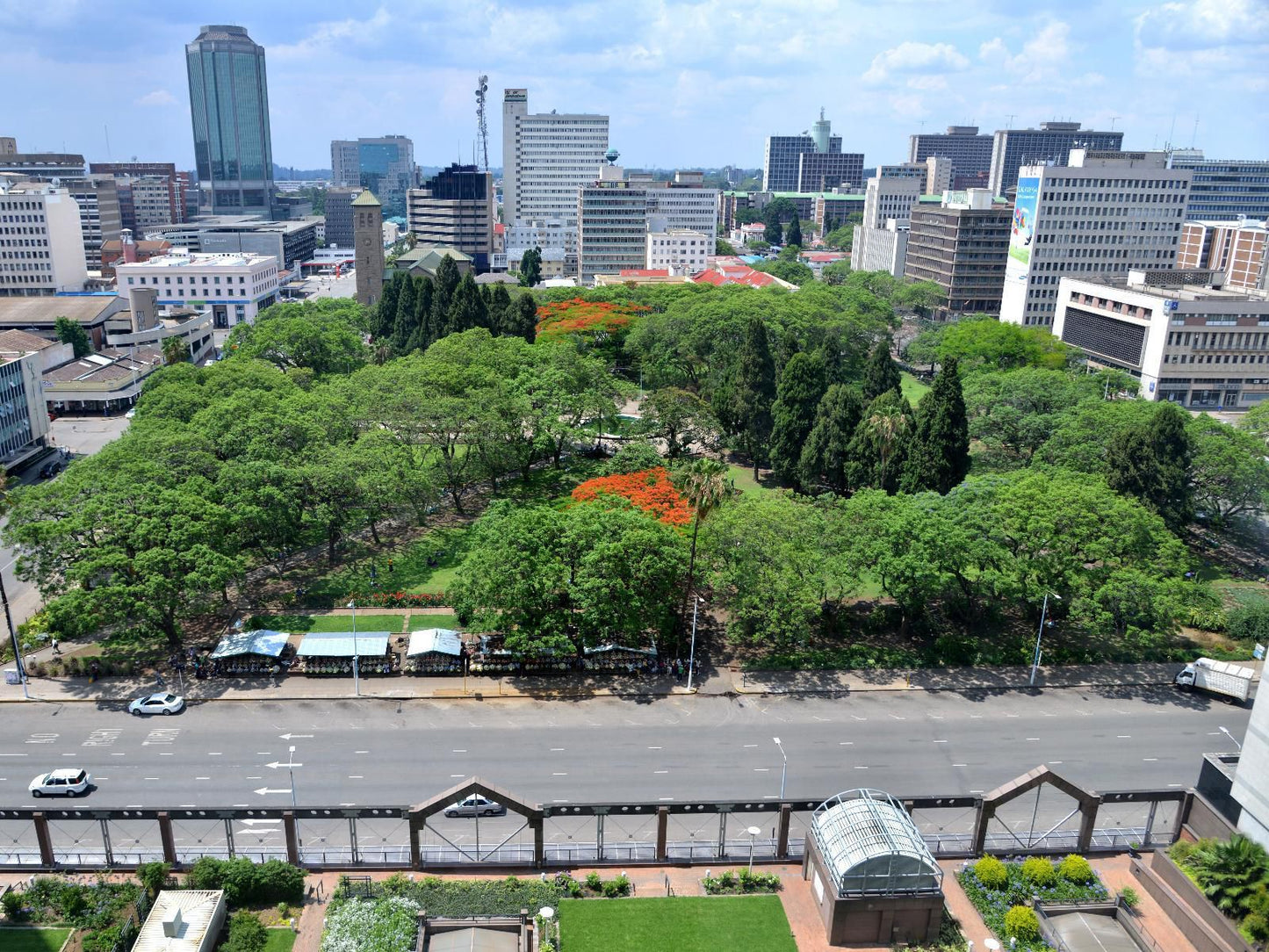 Meikles Hotel, Skyscraper, Building, Architecture, City, Aerial Photography