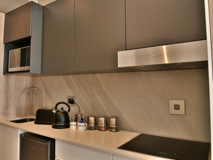 Menlyn Maine Luxury Rentals, Studio Apartment, Sepia Tones, Kitchen