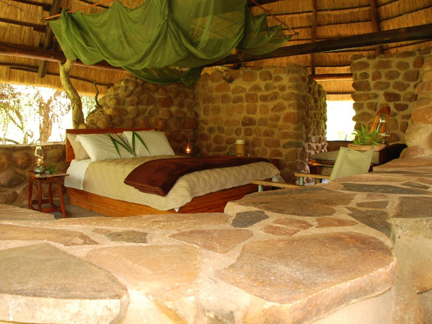 Mkhaya Game Reserve, En-suite double, Sepia Tones