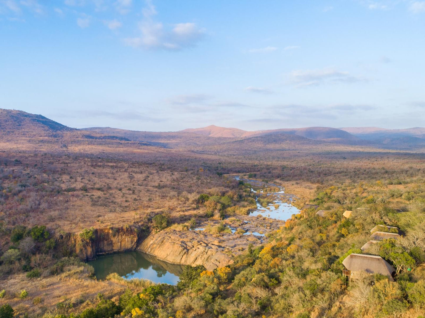 Mkuze Falls Private Game Reserve Mkuze Kwazulu Natal South Africa Complementary Colors, Aerial Photography