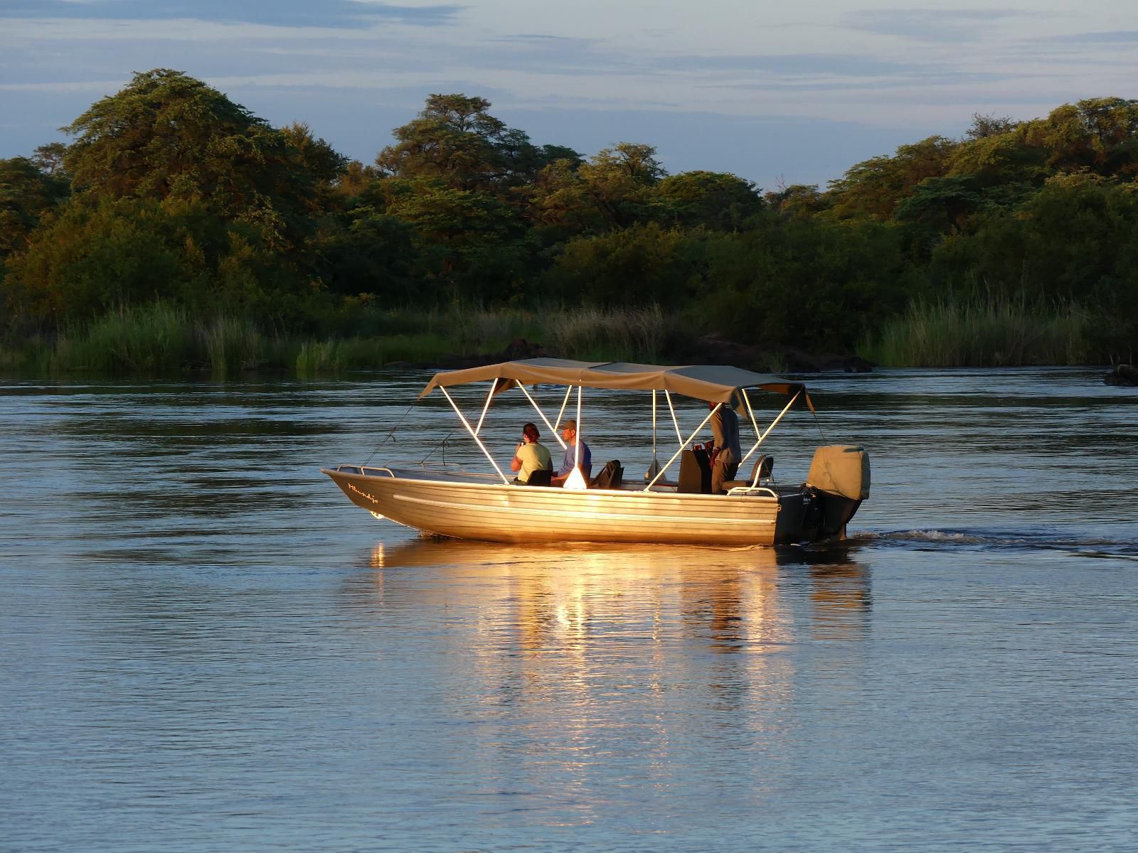 Mobola Island Lodge, Boat, Vehicle, River, Nature, Waters