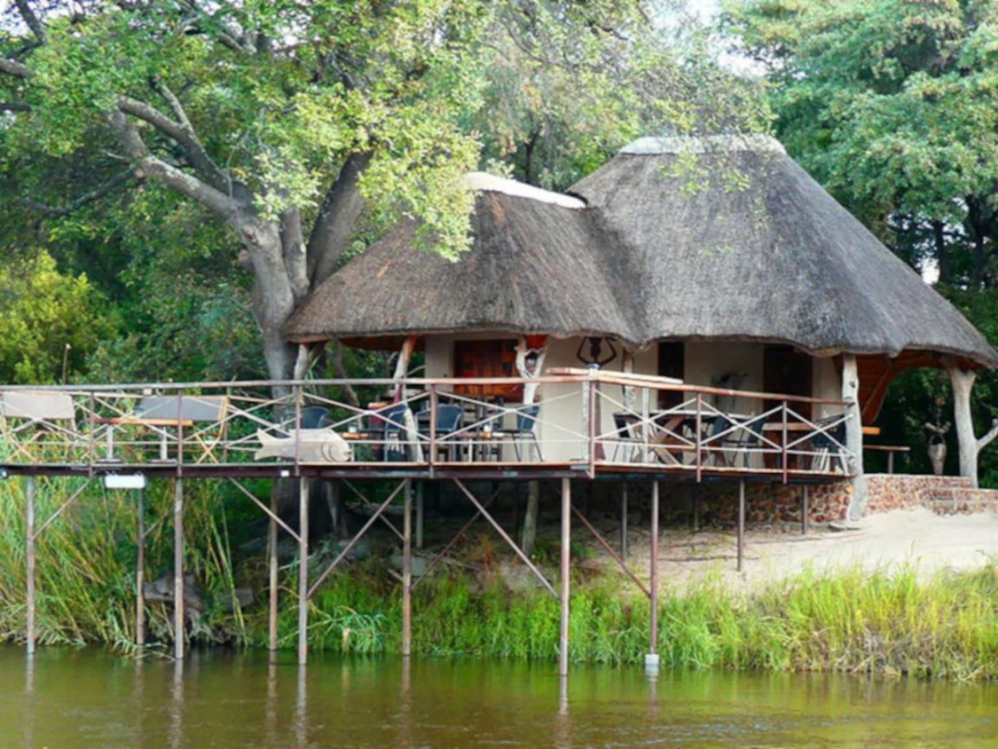 Mobola Island Lodge, Building, Architecture, River, Nature, Waters