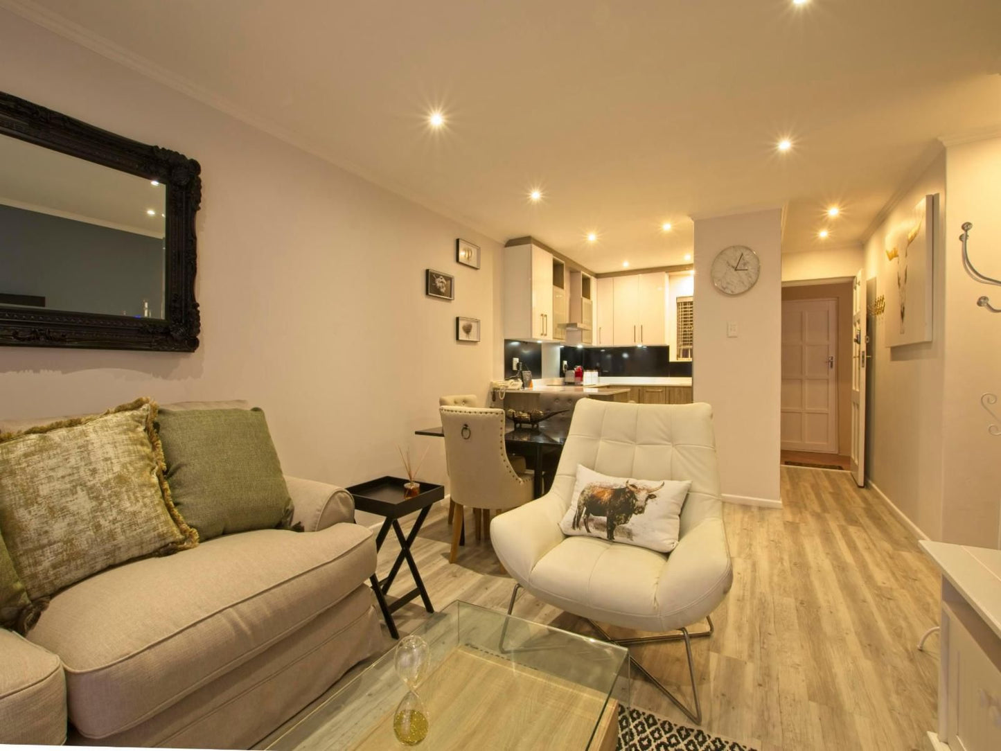 Modern Seaview Apartment Summerstrand Port Elizabeth Eastern Cape South Africa Sepia Tones, Living Room