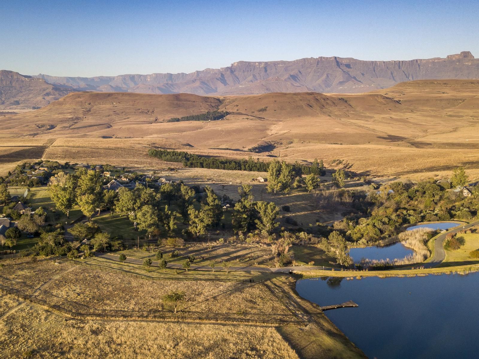 Montusi Mountain Lodge Bergville Kwazulu Natal South Africa Aerial Photography, Highland, Nature
