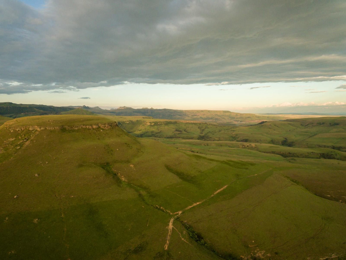 Montusi Mountain Lodge Bergville Kwazulu Natal South Africa Aerial Photography, Highland, Nature