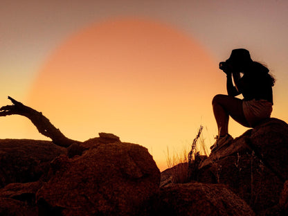 Moon Mountain Lodge, Colorful, Silhouette, Nature, Sunset, Sky, Person