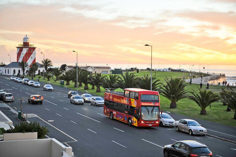 Mouille Point Village One Bedroom Apartments Mouille Point Cape Town Western Cape South Africa Beach, Nature, Sand, Palm Tree, Plant, Wood, Street, Bus, Vehicle, Car