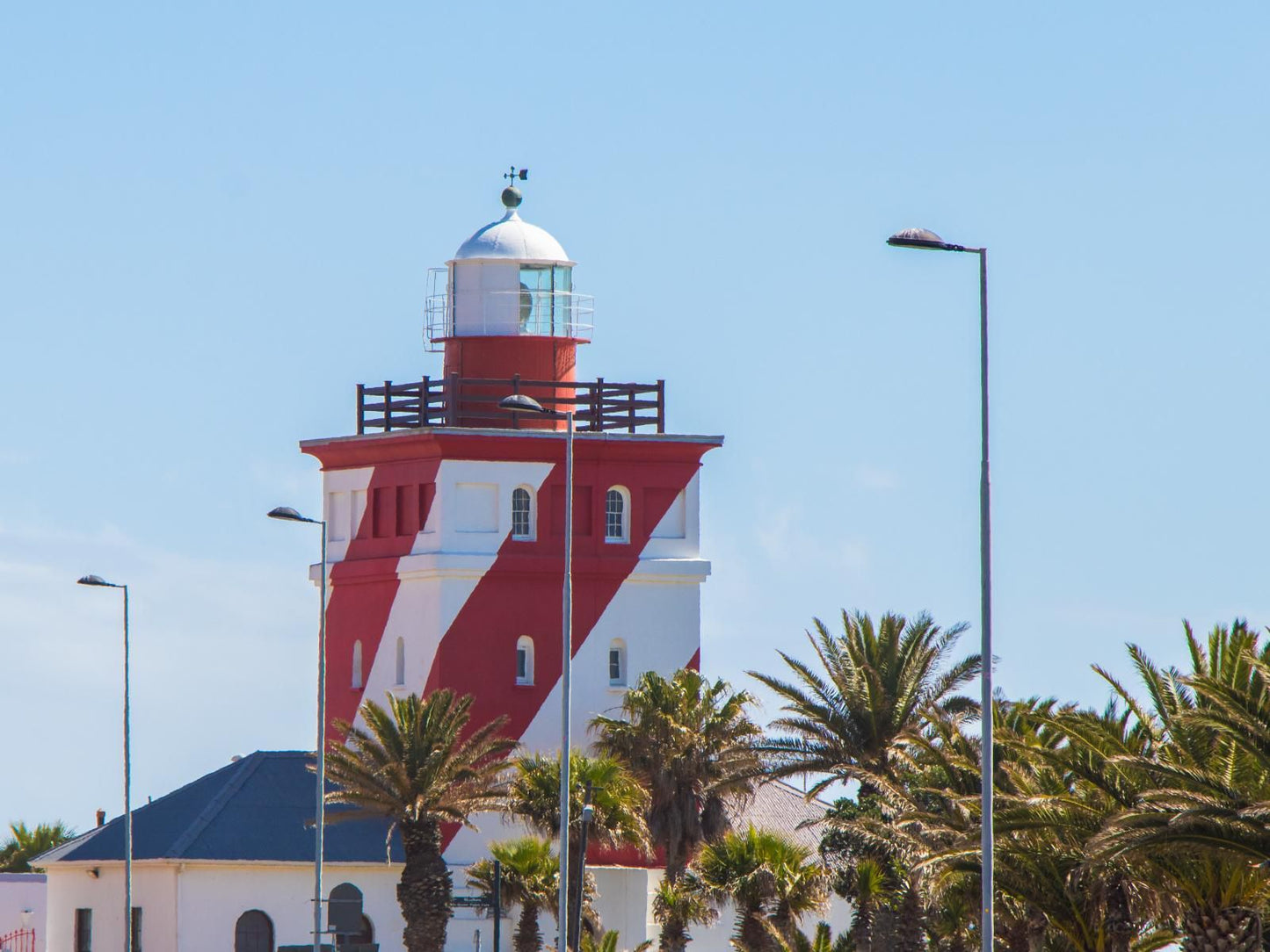 Mouille Point Village Two Bedroom Apartments Mouille Point Cape Town Western Cape South Africa Building, Architecture, Lighthouse, Tower, Palm Tree, Plant, Nature, Wood