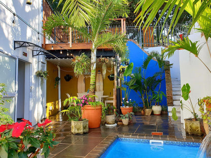 Namaste Sea View Studio In Southbroom Southbroom Kwazulu Natal South Africa Balcony, Architecture, House, Building, Palm Tree, Plant, Nature, Wood, Garden, Swimming Pool