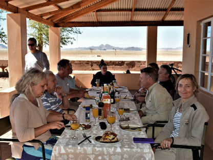 Namibrand Family Hideout, Face, Person, Group, Soldier, Bottle, Drinking Accessoire, Drink, Desert, Nature, Sand, Food, Profile Face, Frontal Face, Female, Adult, Eyes Open, Smile