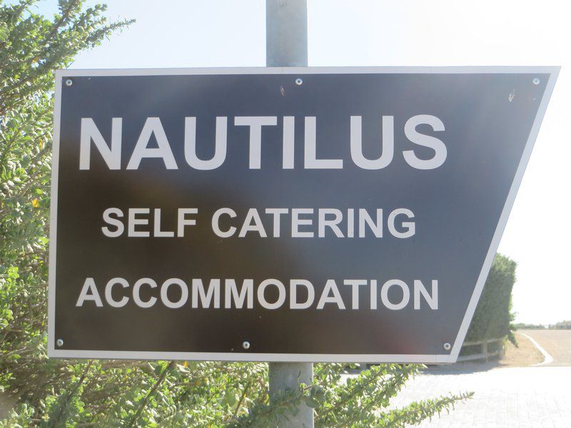 Nautilus Self Catering Accommodation Britannia Bay Western Cape South Africa Sign, Text