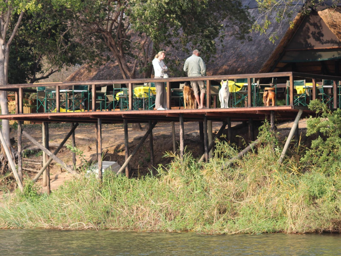 Ndhovu Safari Lodge, Bridge, Architecture, Lake, Nature, Waters, River, Person