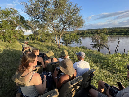 Ndzuti Bush Camp, Boat, Vehicle, Group, Person, Lake, Nature, Waters, River