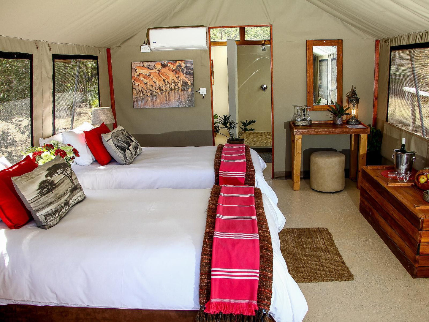 Ndzuti Safari Camp Klaserie Private Nature Reserve Mpumalanga South Africa Tent, Architecture, Bedroom