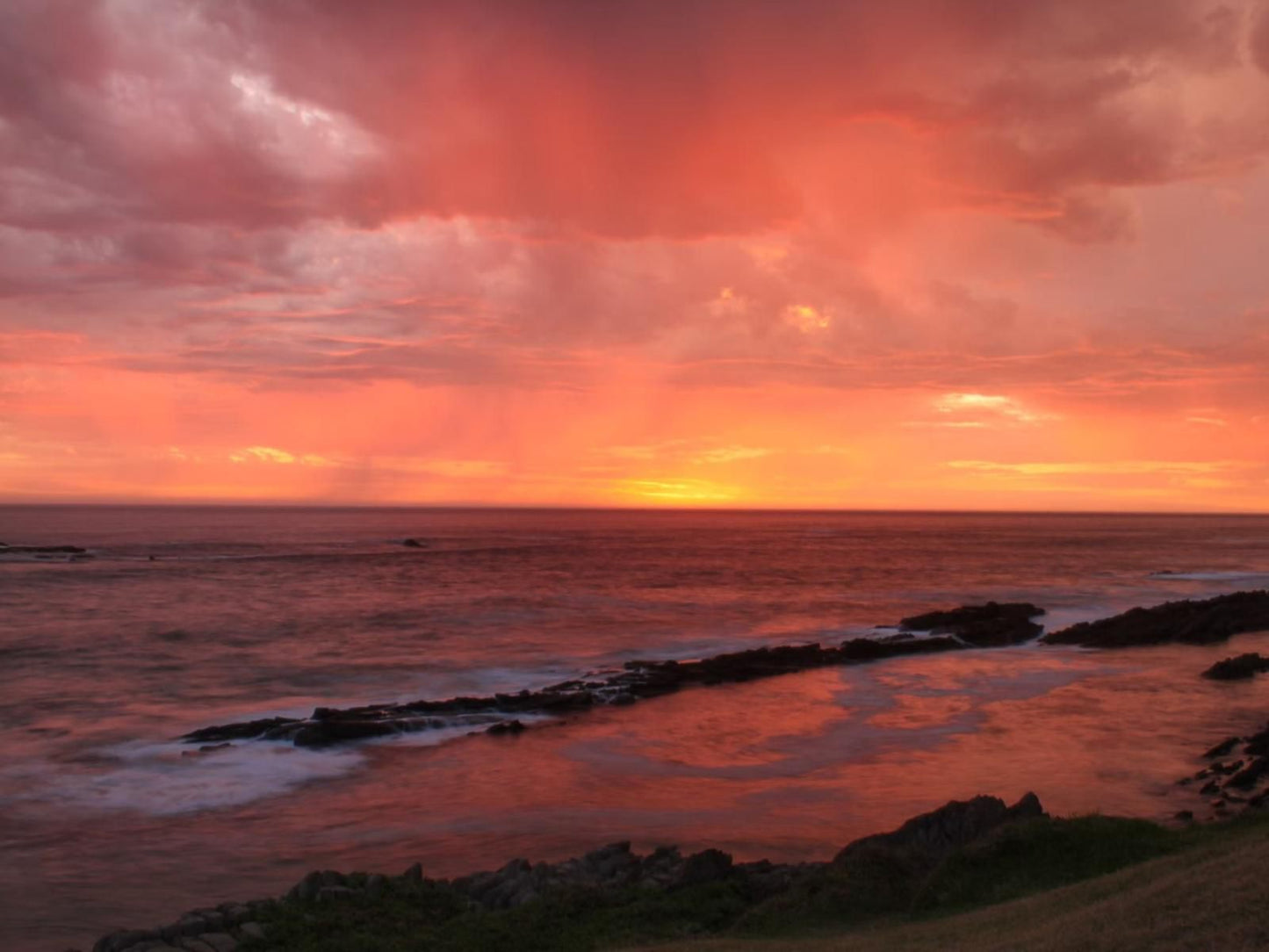 Net Hier Eersterivierstrand Eastern Cape South Africa Beach, Nature, Sand, Sky, Ocean, Waters, Sunset