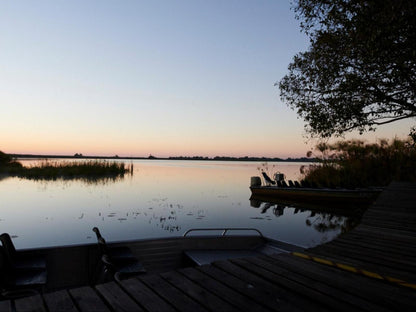 Nguma Island Lodge, Boat, Vehicle, Lake, Nature, Waters, Sunset, Sky