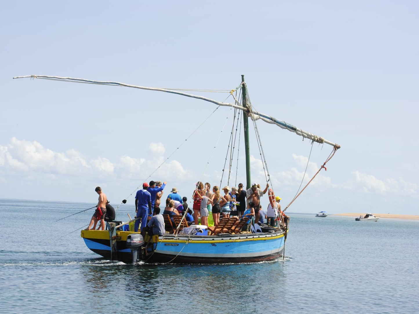 Nhonguane Lodge, Boat, Vehicle, Beach, Nature, Sand, Person