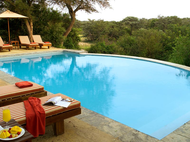 Nkelenga Tented Camp Thornybush Game Reserve Mpumalanga South Africa Complementary Colors, Swimming Pool