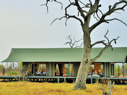 Nogatsaa Pans Chobe Lodge, King/Twin Tent 1, Barn, Building, Architecture, Agriculture, Wood