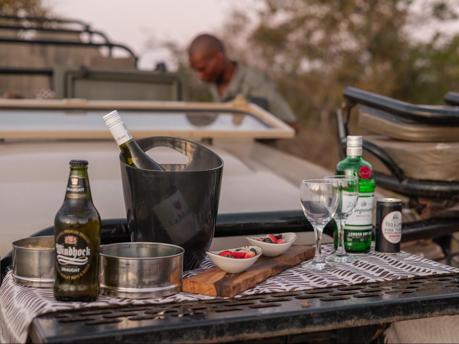 Nsala Wilderness Camp, Bottle, Drinking Accessoire, Drink, Food, Person