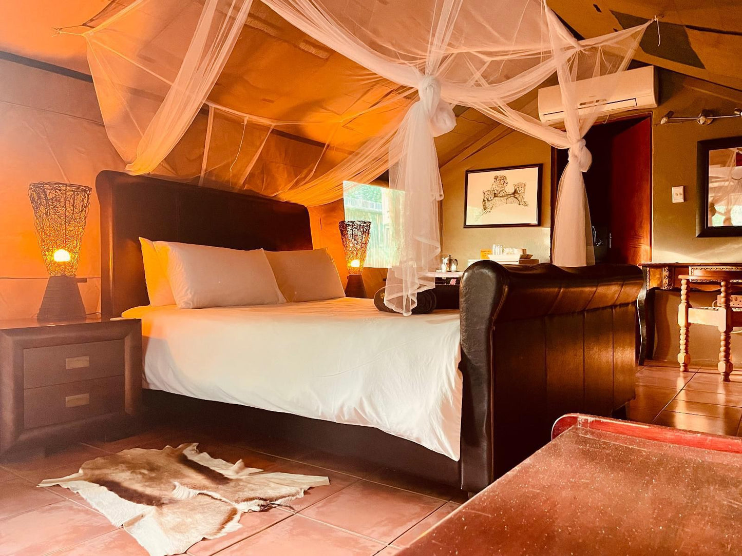 Nyala Luxury Safari Tents Marloth Park Mpumalanga South Africa Colorful, Bedroom