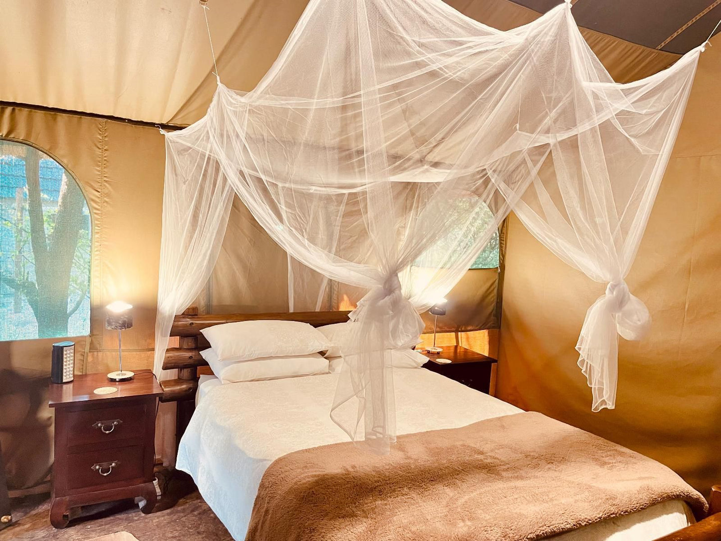 Nyala Luxury Safari Tents Marloth Park Mpumalanga South Africa Colorful, Bedroom