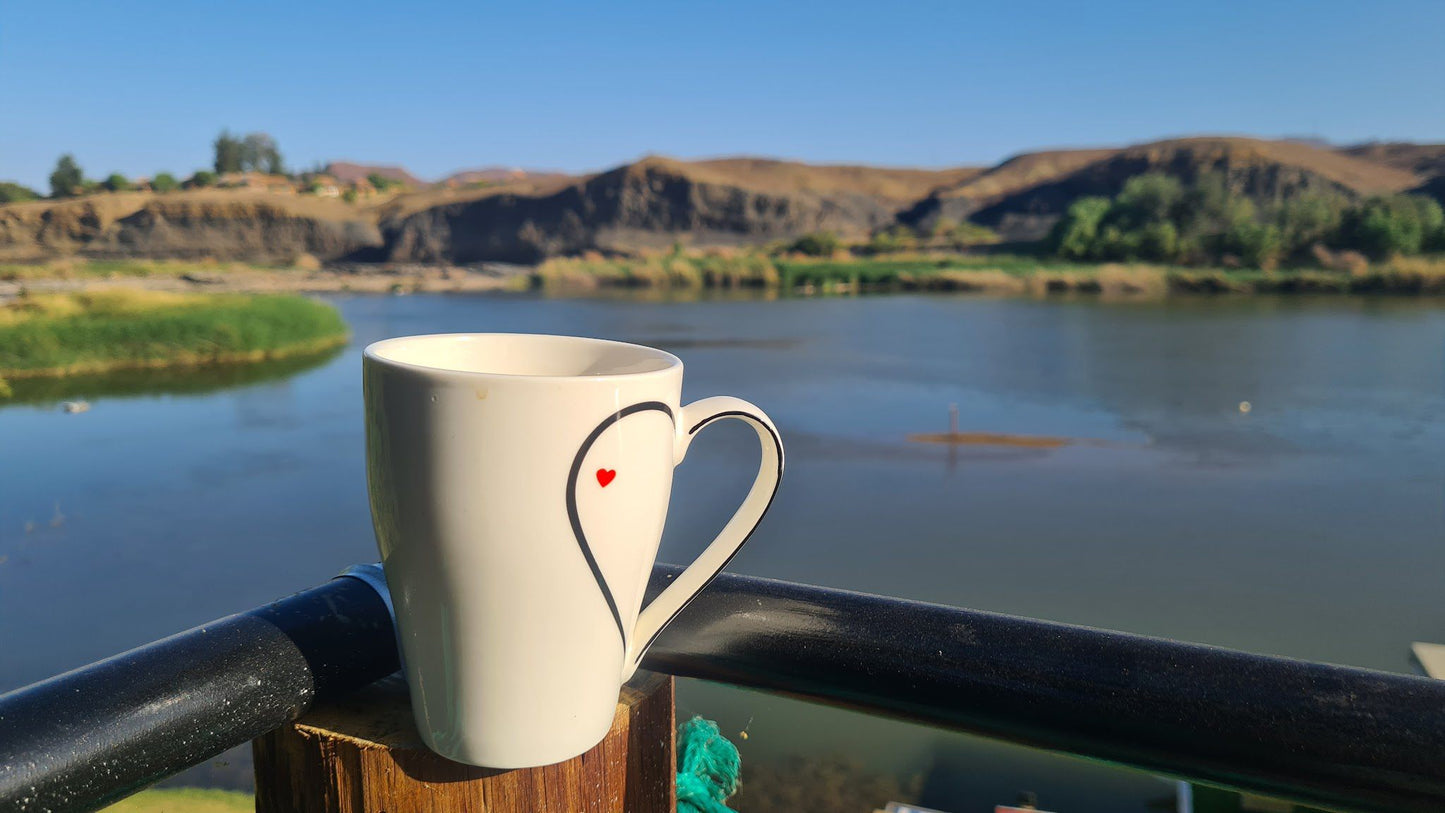 Oewerbos River Camp Vioolsdrift Northern Cape South Africa Bridge, Architecture, Coffee, Drink, Cup, Drinking Accessoire, Lake, Nature, Waters