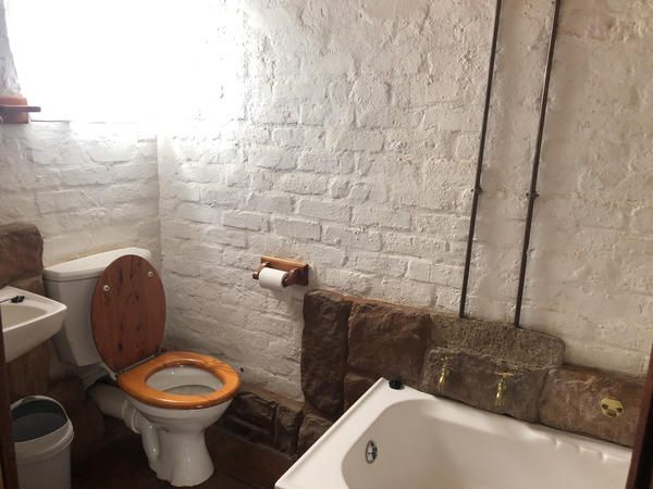 Old Transvaal Inn Accommodation Dullstroom Mpumalanga South Africa Sepia Tones, Bathroom, Brick Texture, Texture