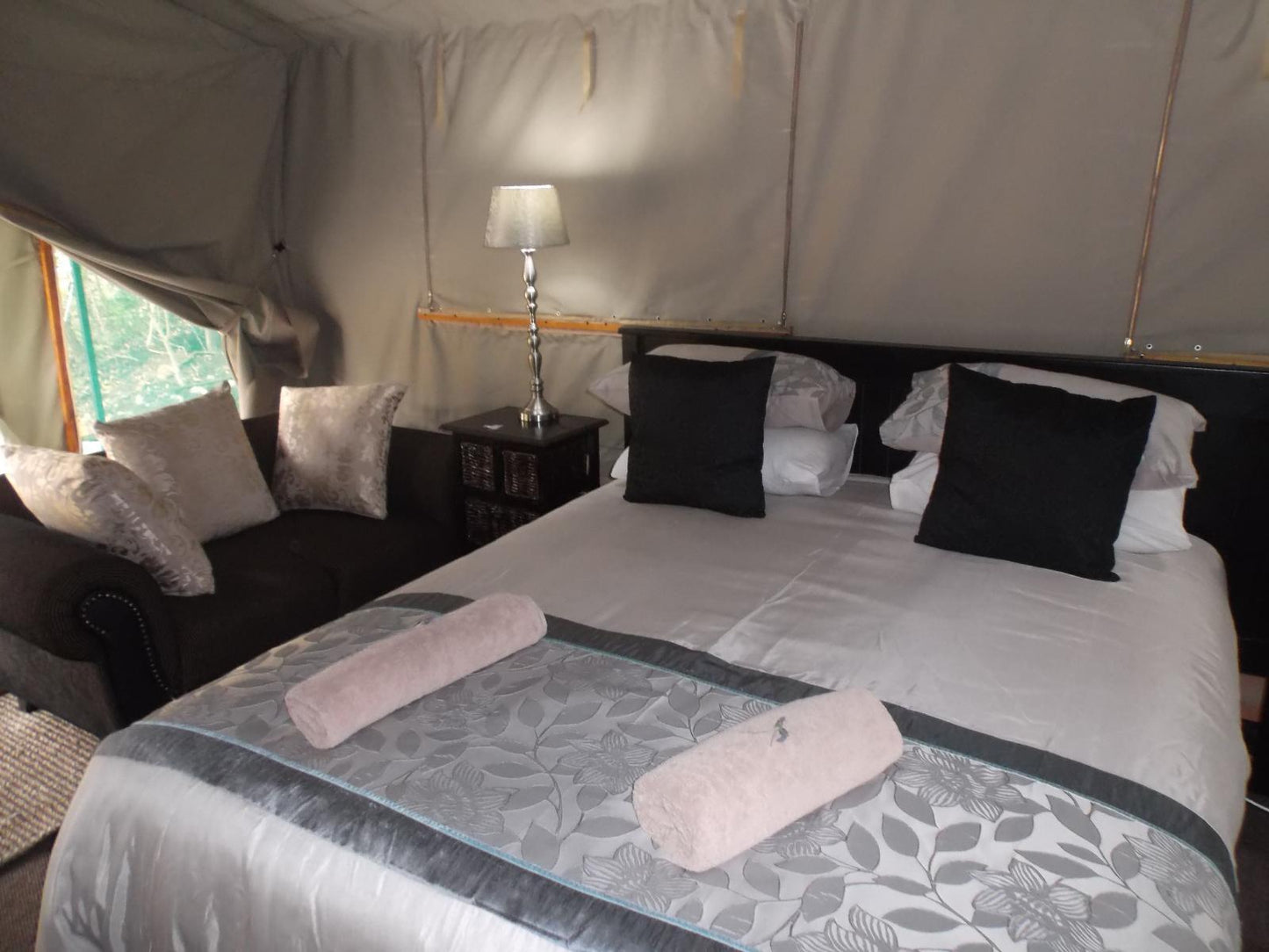 family tent 8 @ Old Mill Country Lodge, Working Ostrich Farm & Restaurant