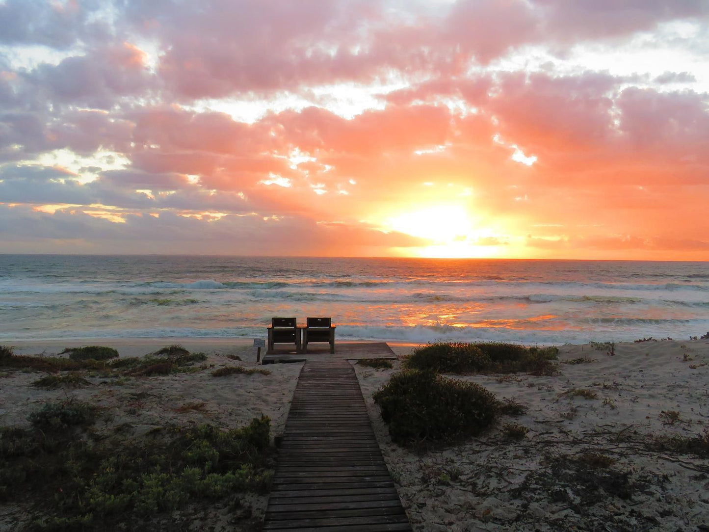 On The Beach Seabreeze Apartment Yzerfontein Western Cape South Africa Beach, Nature, Sand, Ocean, Waters, Sunset, Sky