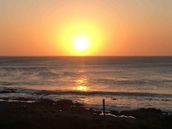 Ons C Huis Perlemoen Bay Gansbaai Western Cape South Africa Beach, Nature, Sand, Sky, Ocean, Waters, Sunset