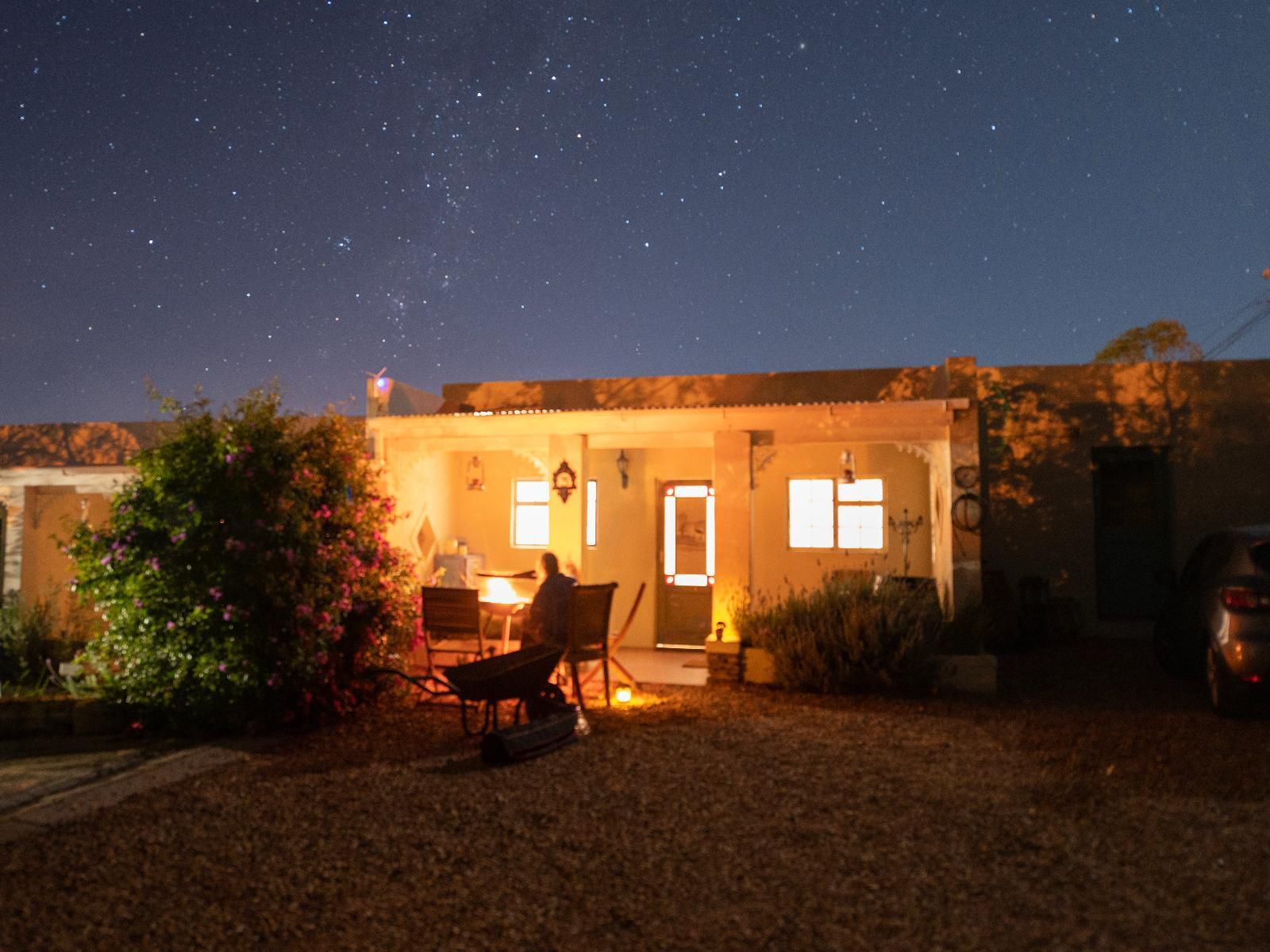 Over Karoo Inn, Night Sky, Nature, Car, Vehicle