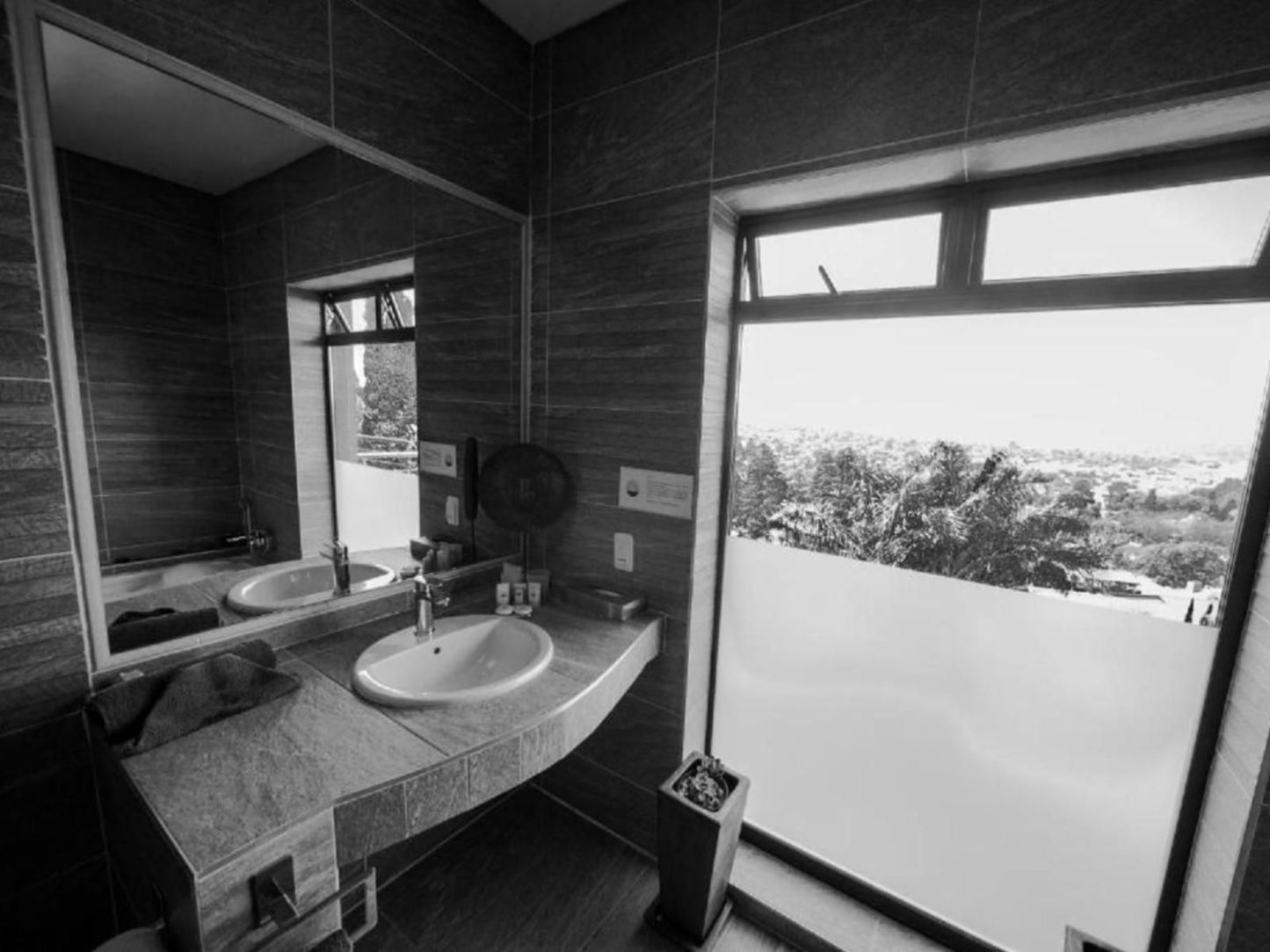 Over The Moon Guesthouse Northcliff Johannesburg Gauteng South Africa Colorless, Black And White, Bathroom