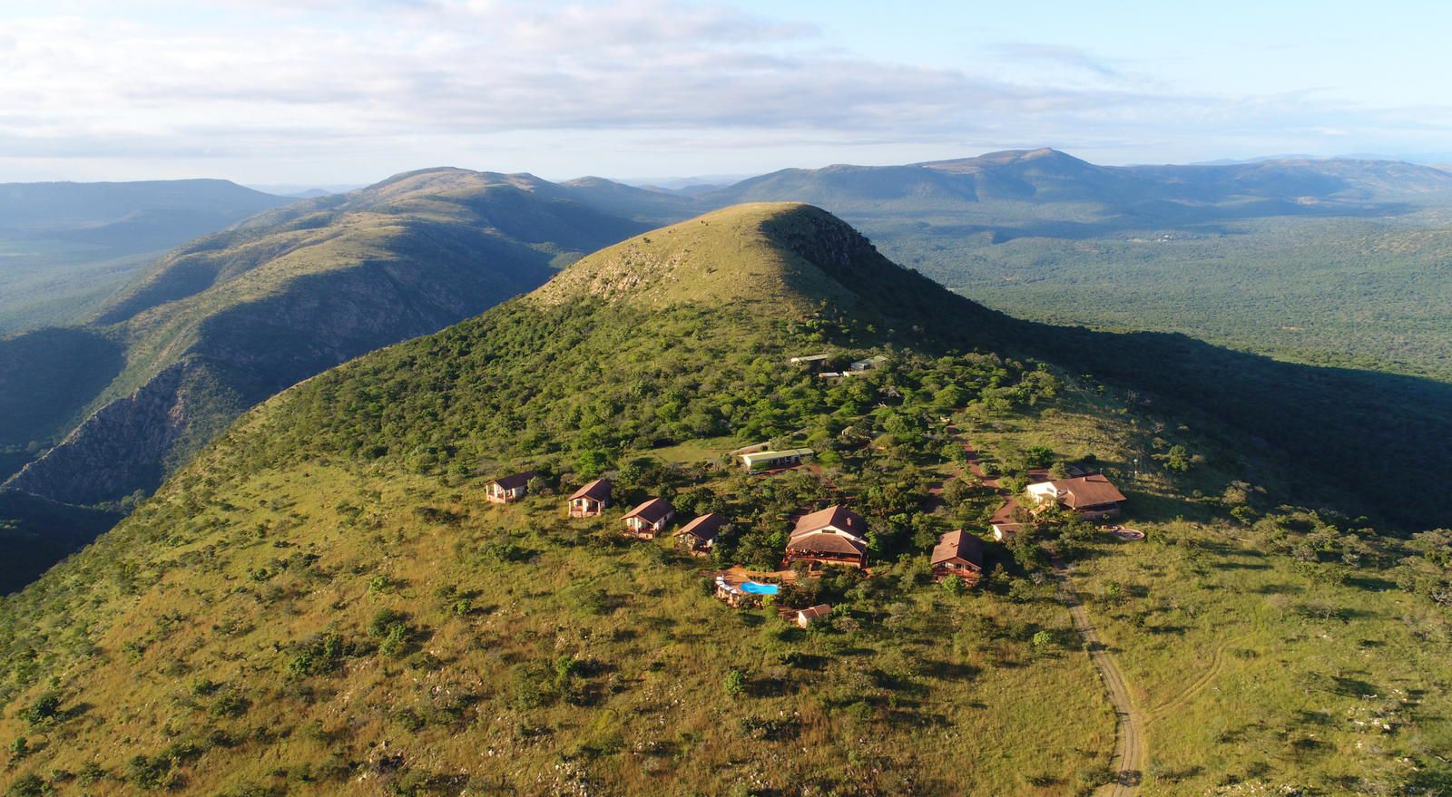 Pakamisa Private Game Reserve And Lodge Mkuze Kwazulu Natal South Africa Mountain, Nature, Aerial Photography, Highland