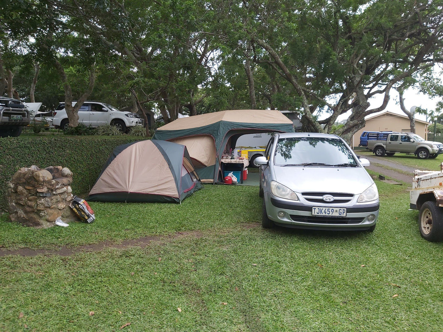 Paradise Holiday Resort Southbroom Kwazulu Natal South Africa Palm Tree, Plant, Nature, Wood, Tent, Architecture, Car, Vehicle