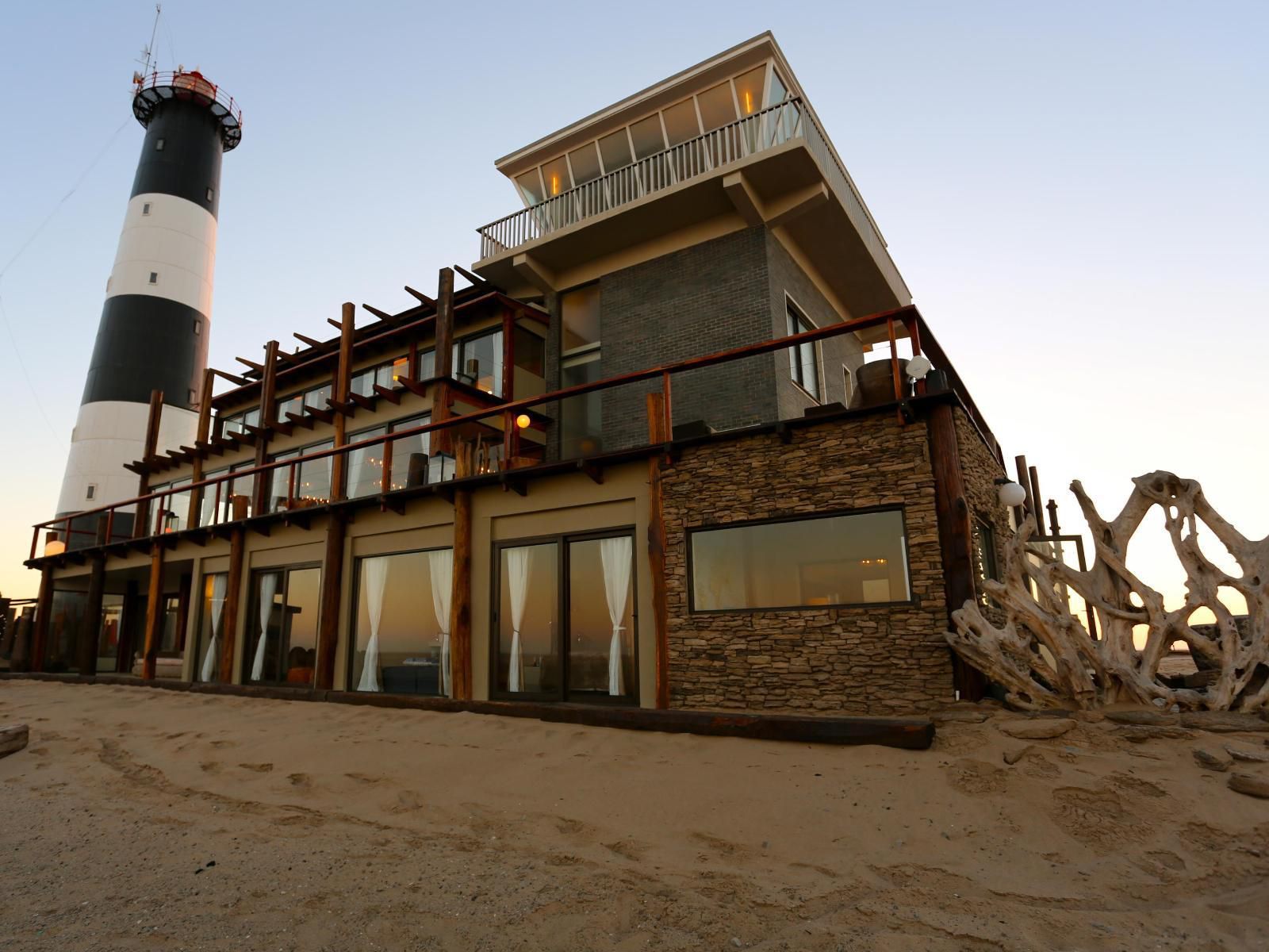 Pelican Point Lodge, Beach, Nature, Sand, Building, Architecture, Lighthouse, Tower