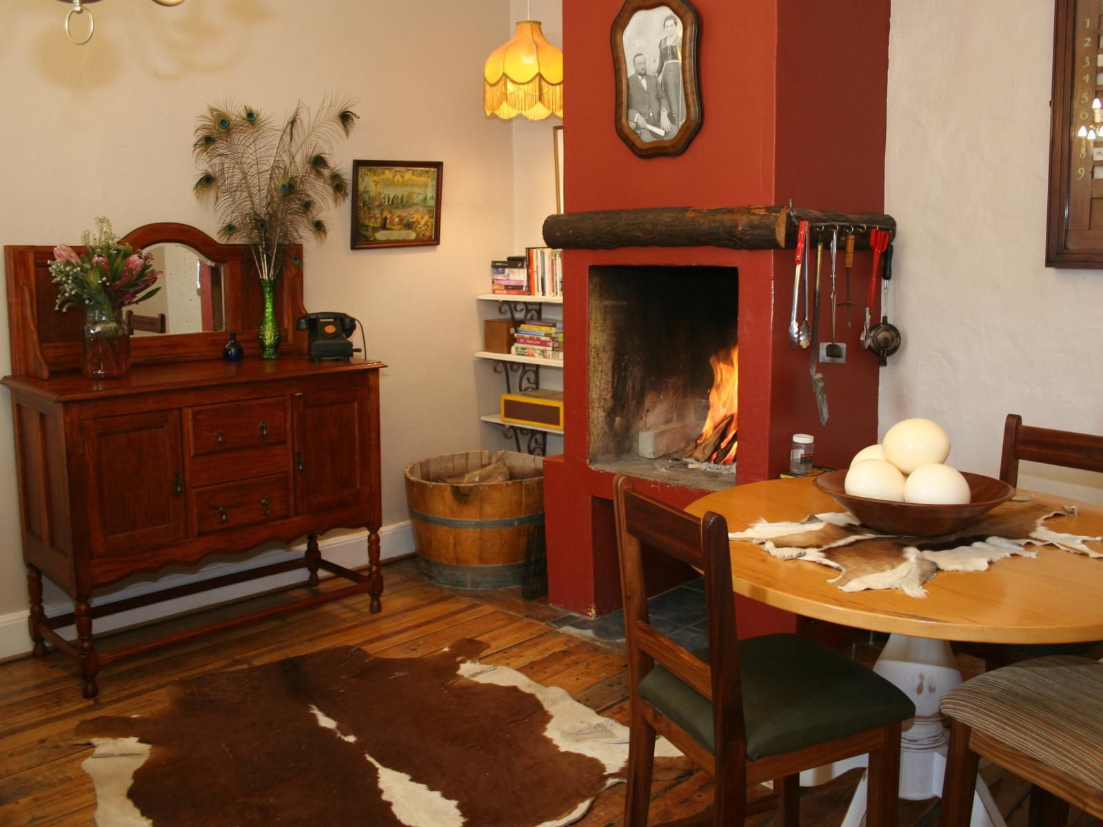 Perlman House Sutherland Northern Cape South Africa Sepia Tones, Fireplace