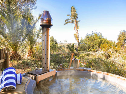 Pezula Nature Retreat, Wood-Fired Hot Tub Nature Extra Suite, Palm Tree, Plant, Nature, Wood, Garden, Swimming Pool