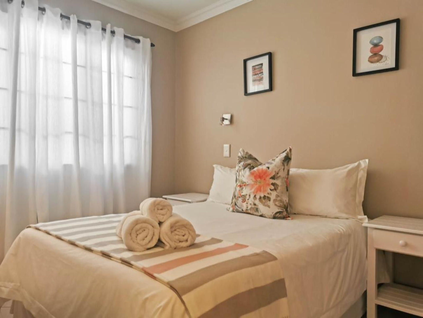 Plett Getaways, Beau Rivage 29, Sepia Tones, Bedroom