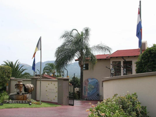 Ponciana Guesthouse Hartbeespoort Dam Hartbeespoort North West Province South Africa Flag, House, Building, Architecture, Palm Tree, Plant, Nature, Wood