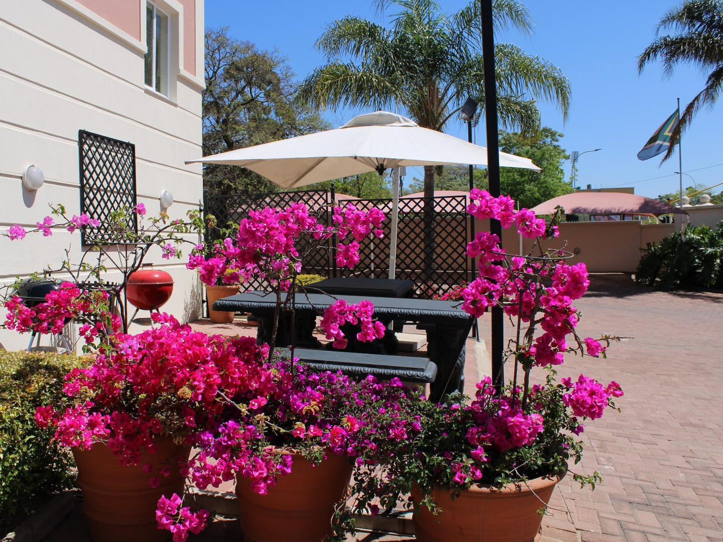 Premiere Classe Hotel Apartments Melrose Johannesburg Gauteng South Africa Balcony, Architecture, House, Building, Palm Tree, Plant, Nature, Wood, Garden