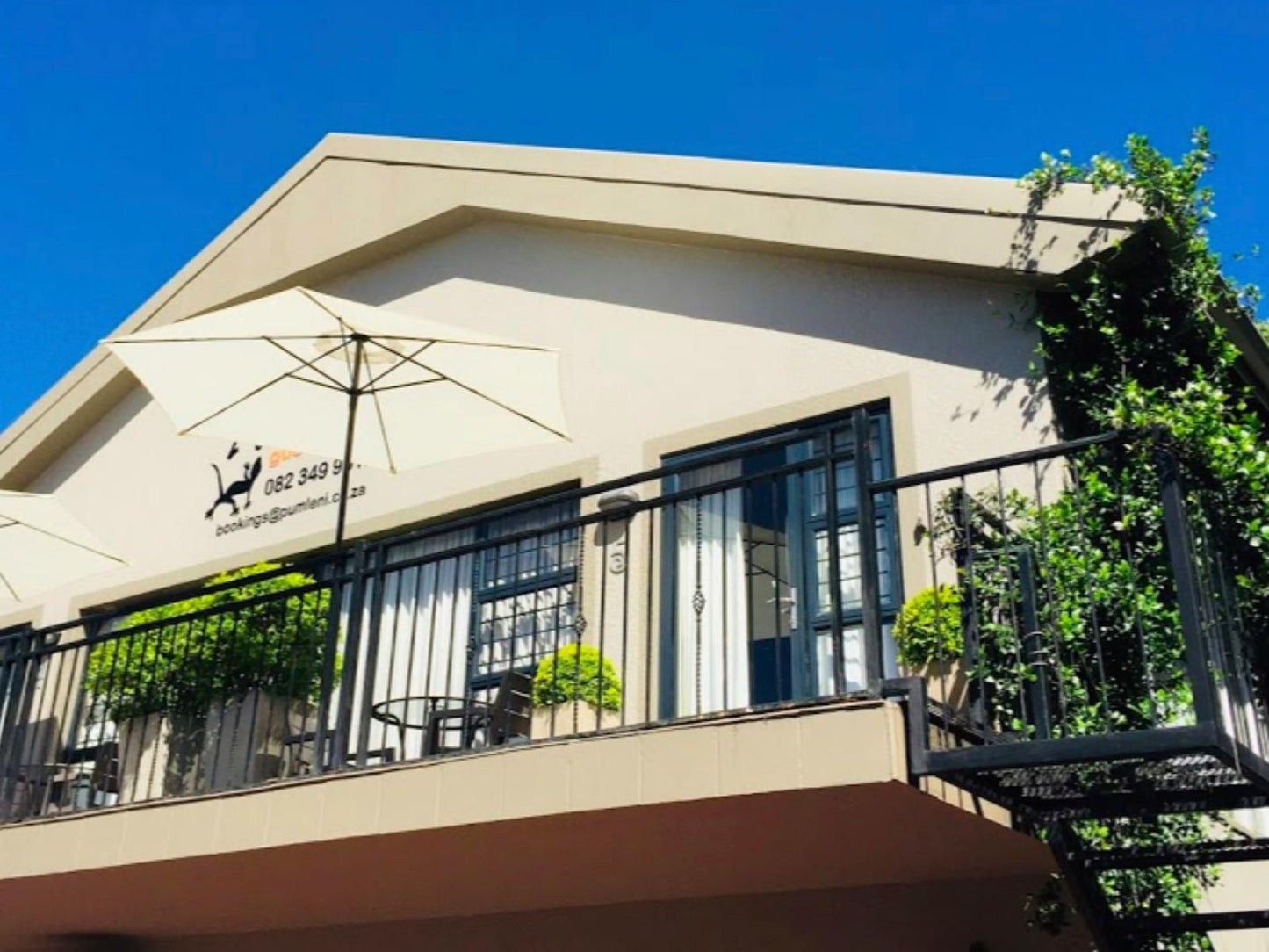 Pumleni Guesthouse Schoemansville Hartbeespoort North West Province South Africa Complementary Colors, Balcony, Architecture, Facade, Building, House, Palm Tree, Plant, Nature, Wood