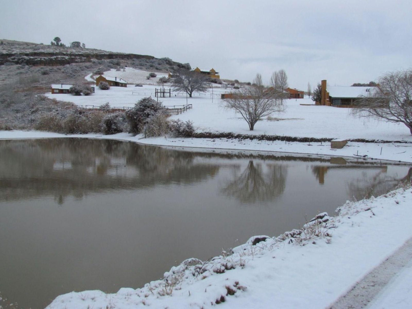 Pumula Guest Farm Fouriesburg Free State South Africa River, Nature, Waters, Snow, Winter, Winter Landscape