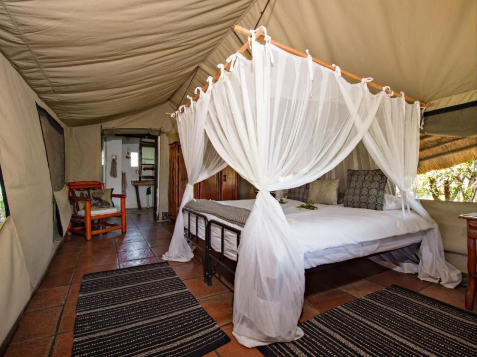 Pungwe Safari Camp, Semi Tented Thatched Chalet, Tent, Architecture, Bedroom